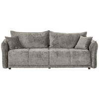 BOXSPRINGSOFA Chenille Beige  - Beige/Schwarz, MODERN, Kunststoff/Textil (235/95/108cm) - Hom`in
