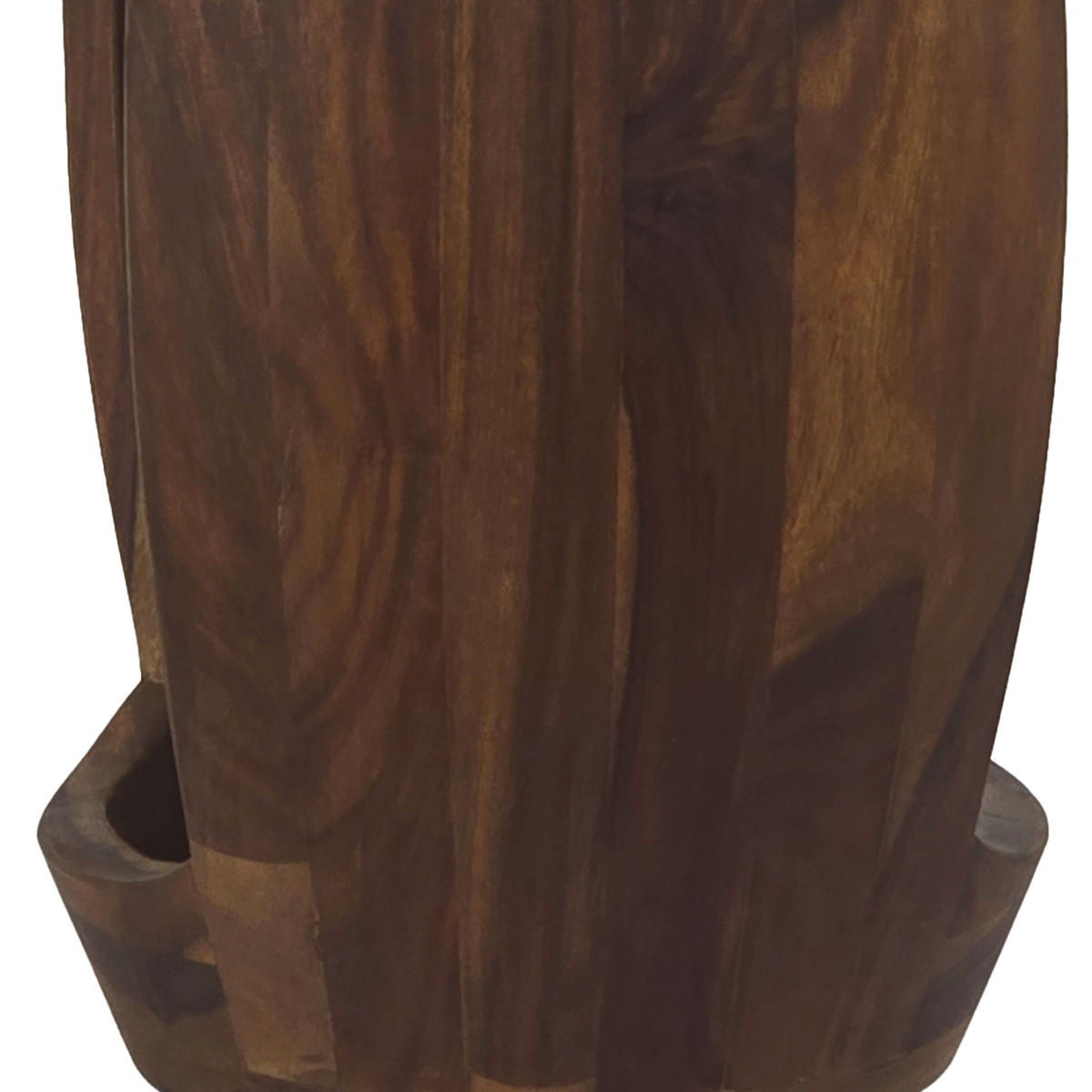 BEISTELLTISCH 30/30/45 cm Sheesham massiv Braun rund  - Braun, Design, Holz (30/30/45cm) - MID.YOU