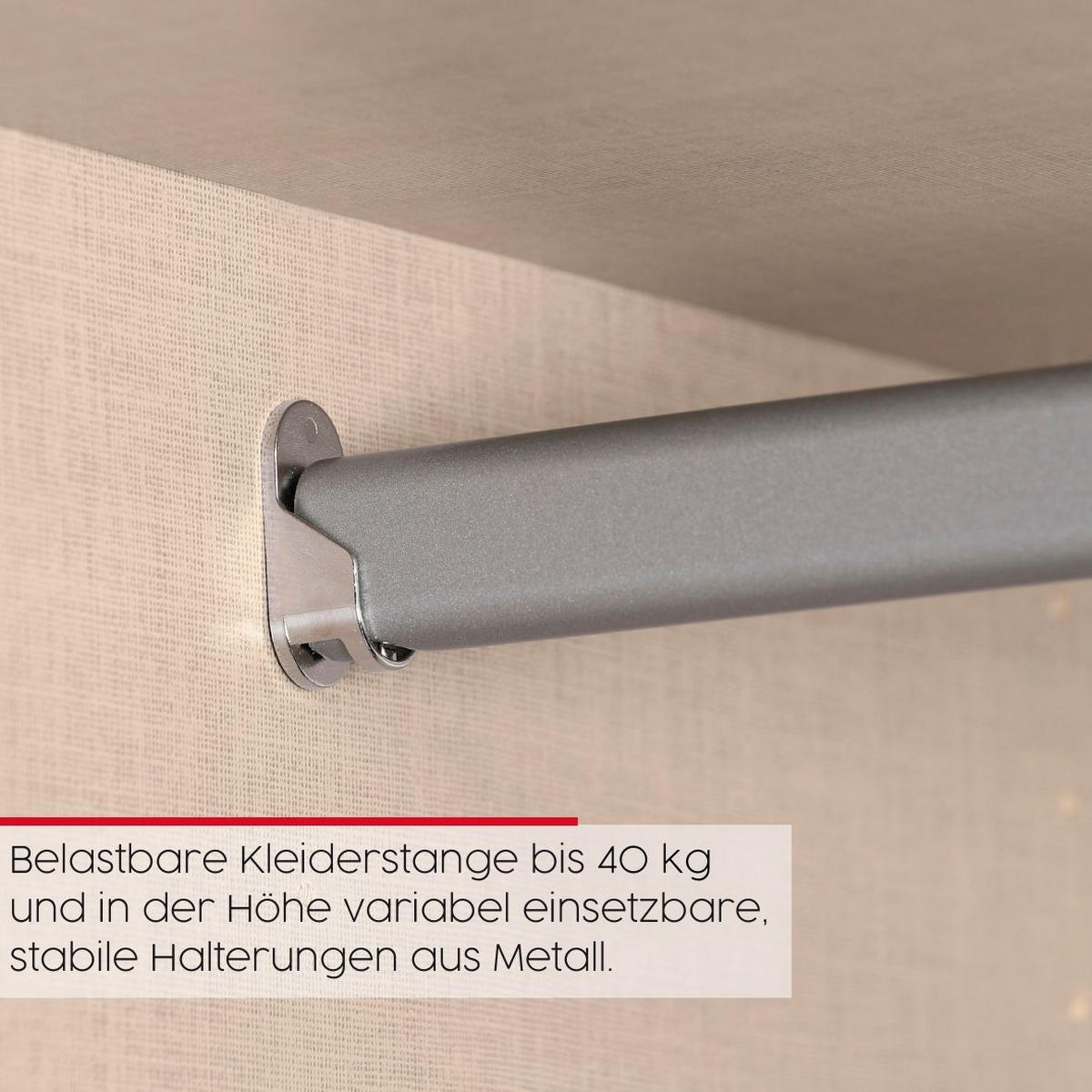 DREHTÜRENSCHRANK 151/235/61 cm,  in Weiß, 3-türig  - Schwarz/Weiß, Basics, Holzwerkstoff/Metall (151/235/61cm) - Novel