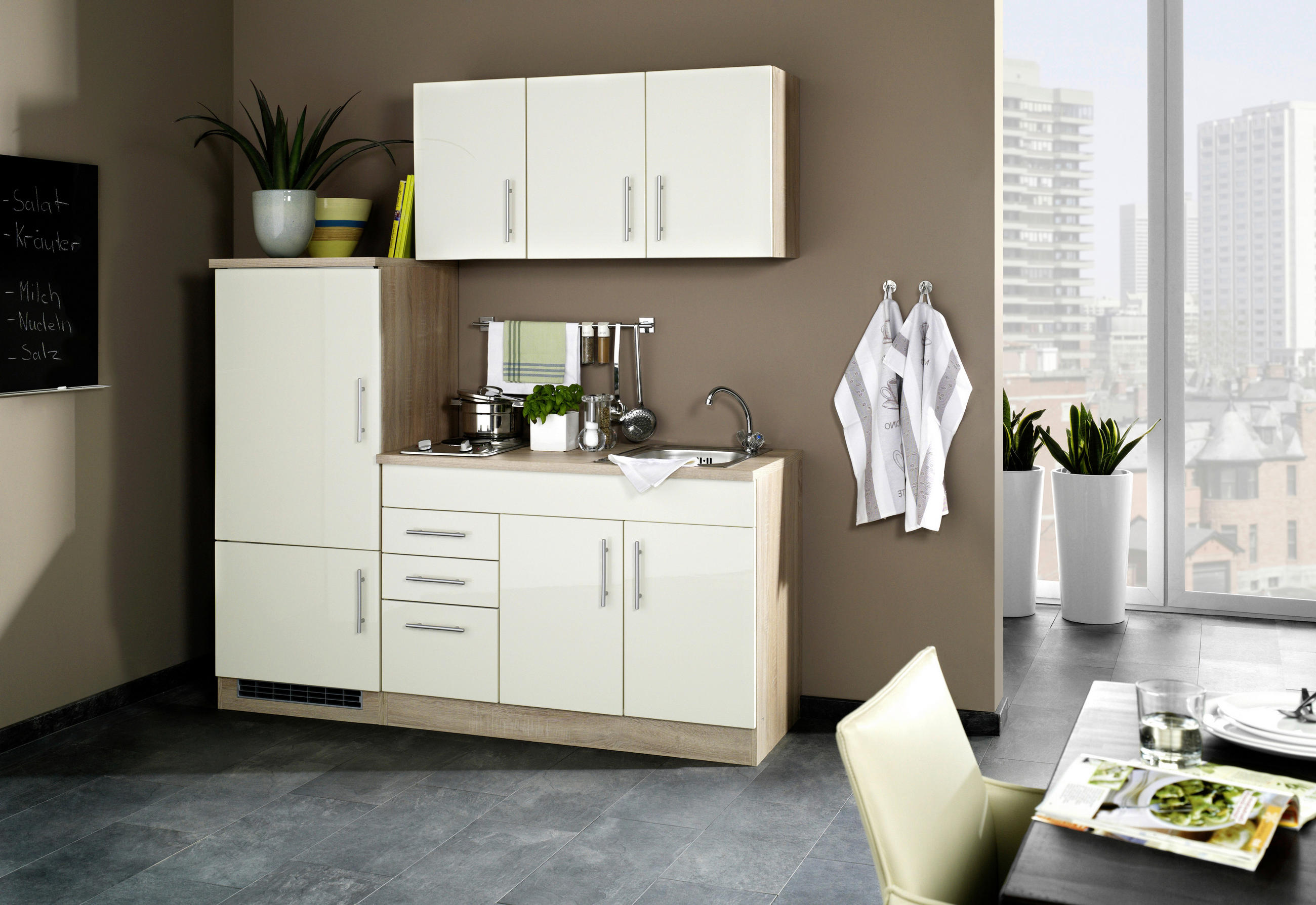 Held Küchenblock Toronto Creme 180 cm