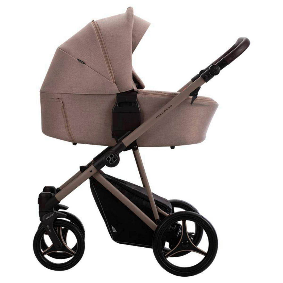 KOLICA ZA SPAVANJE   - boje pijeska, Basics, metal/tekstil (99/61/121cm) - BEBETTO