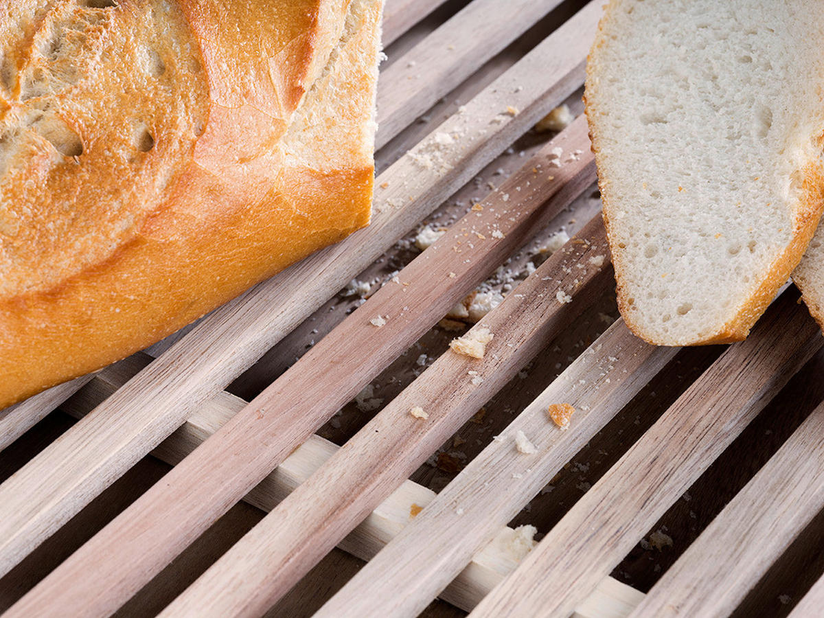 SCHNEIDEBRETT Holz Akazie LETTER  - Karamell, Basics, Holz (48/34/3,5cm)