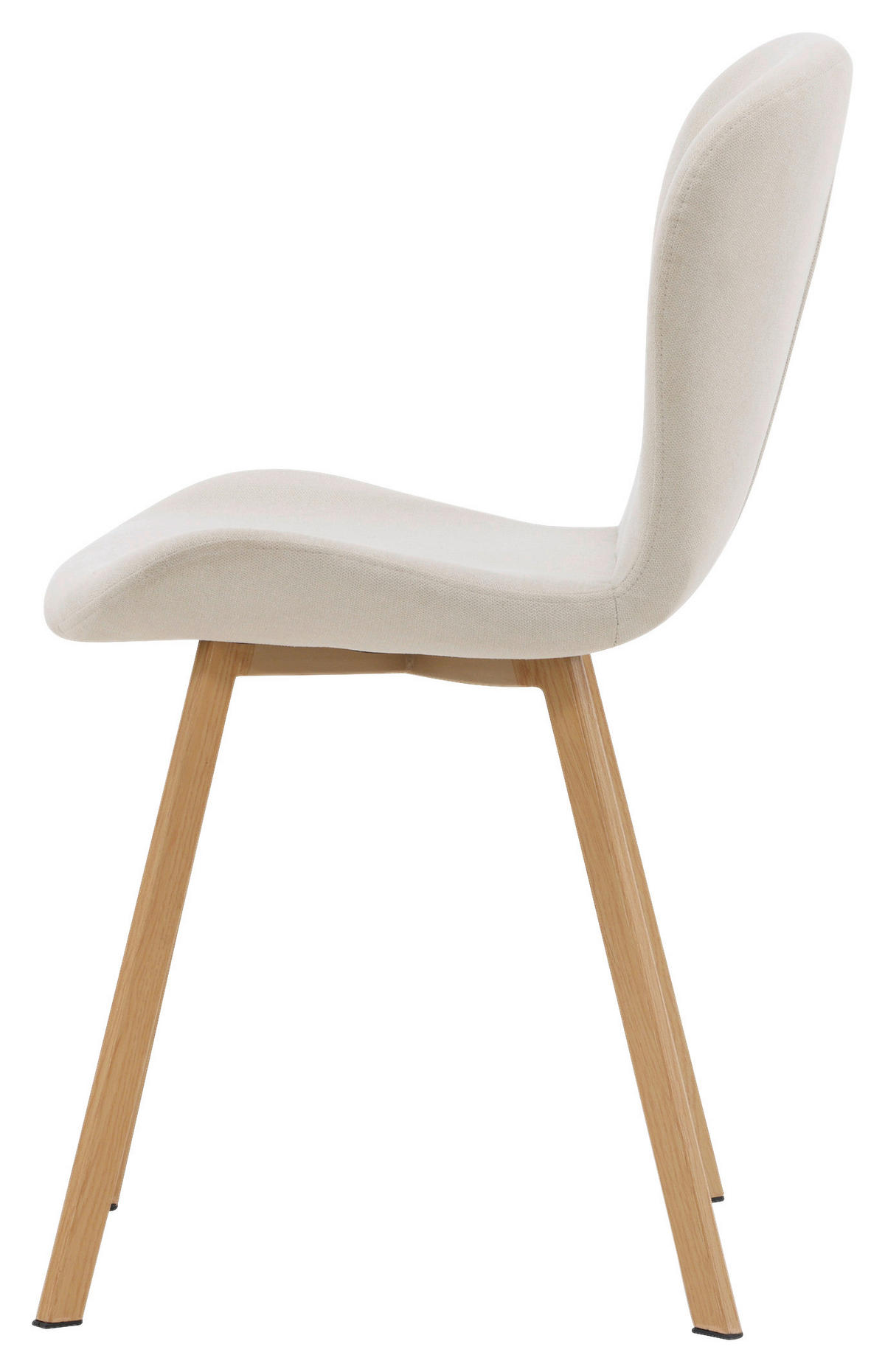 STOLSET 2 styck stål textilväv  - beige/ljusbrun, Design, metall/textil (48/80/50cm) - Livetastic