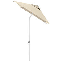 SONNENSCHIRM 210 cm Naturfarben  - Silberfarben/Naturfarben, Basics, Textil/Metall (150/210cm) - Kettler