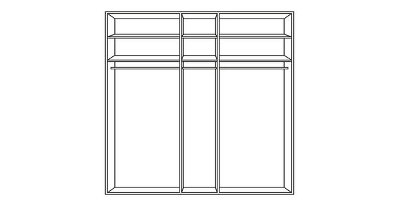 DREHTÜRENSCHRANK in massiv Buche Buchefarben - Chromfarben/Buchefarben, Natur, Glas/Holz (249,6/223/57cm) - Valnatura