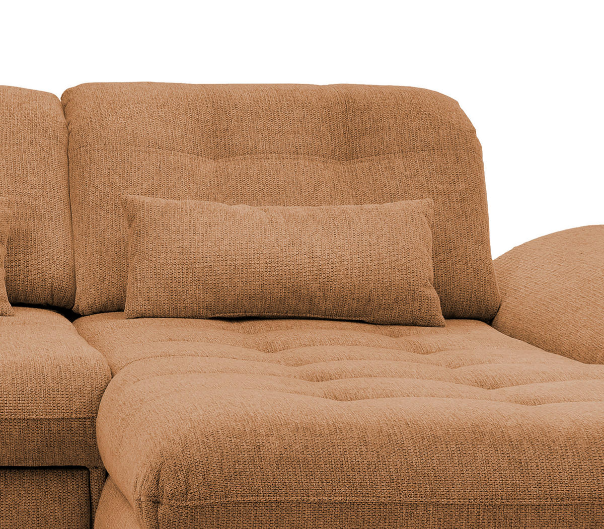 ECKSOFA in Chenille Currygelb  - Chromfarben/Currygelb, Modern, Textil/Metall (314/184cm) - Livetastic