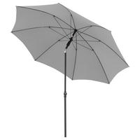 SONNENSCHIRM 210 cm Hellgrau  - Hellgrau/Schwarz, Design, Textil/Metall (210/210cm) - Doppler