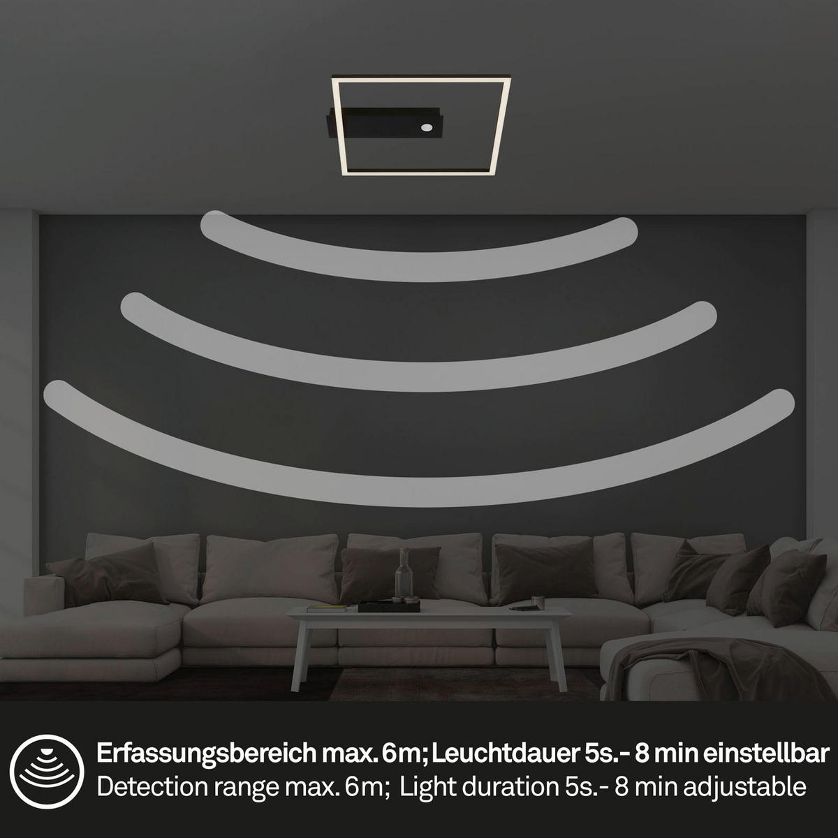 LED PLAFONJERA - crna, Dizajnerski, metal/plastika (32/30/5cm)