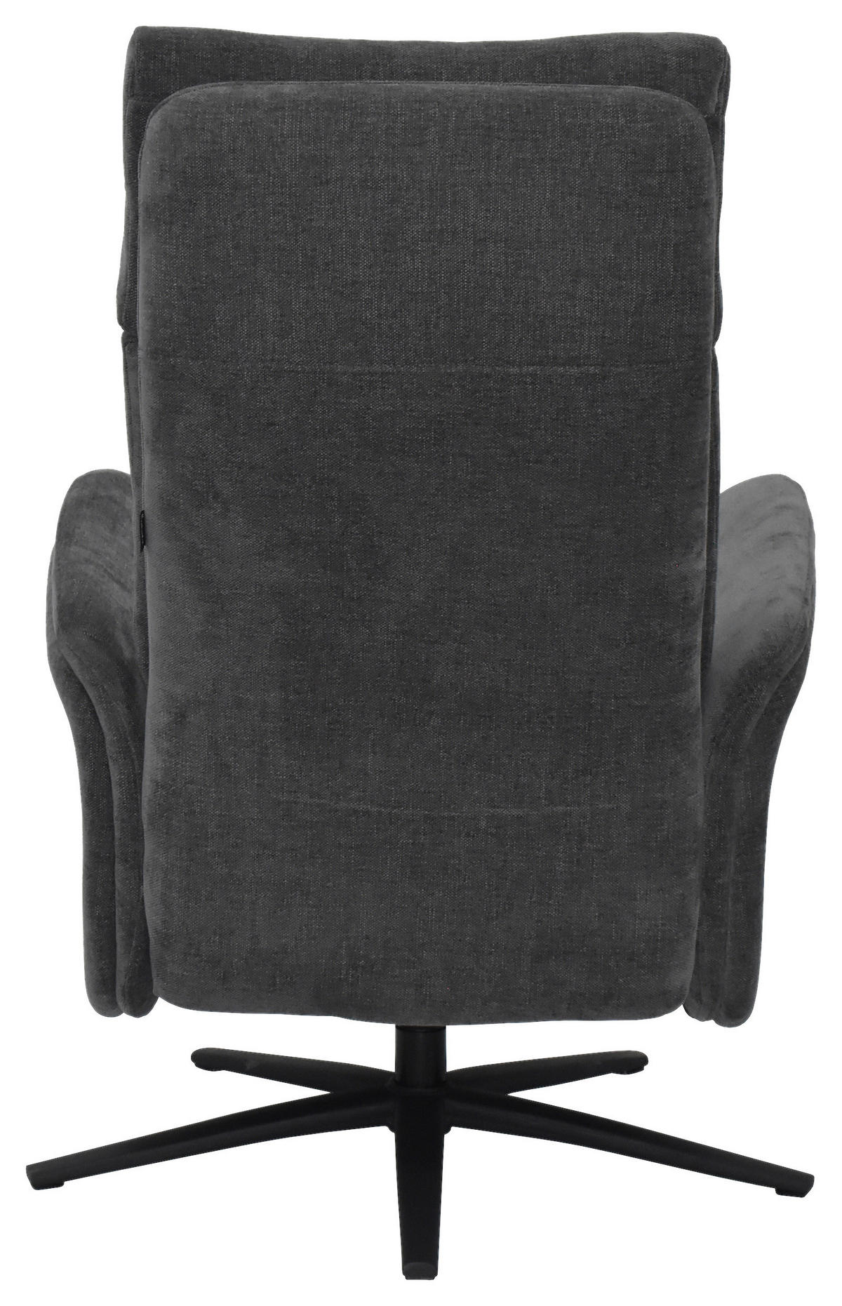 RELAXSESSEL Webstoff    - Graubraun/Schwarz, Design, Holz/Textil (75/109/84/148/84cm) - Livetastic