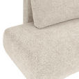 ECKSOFA Beige Flachgewebe Zierkissen, Rückenkissen, Bettkasten, Schlaffunktion, Rücken echt, Liegefläche im Originalstoff  - Beige/Schwarz, KONVENTIONELL, Kunststoff/Textil (260/145cm) - Carryhome