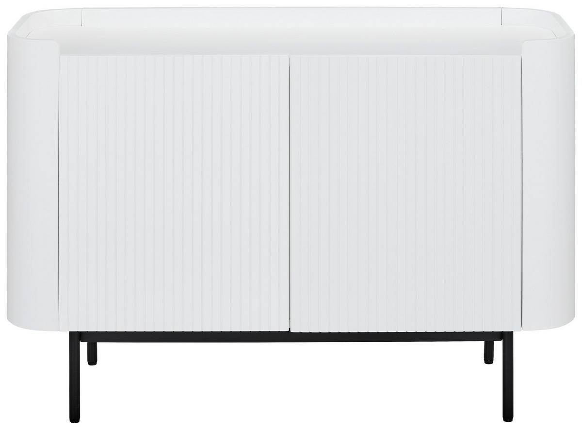 SIDEBOARD  120/80/40 cm  - Schwarz/Weiß, Design, Holzwerkstoff/Metall (120/80/40cm) - MID.YOU