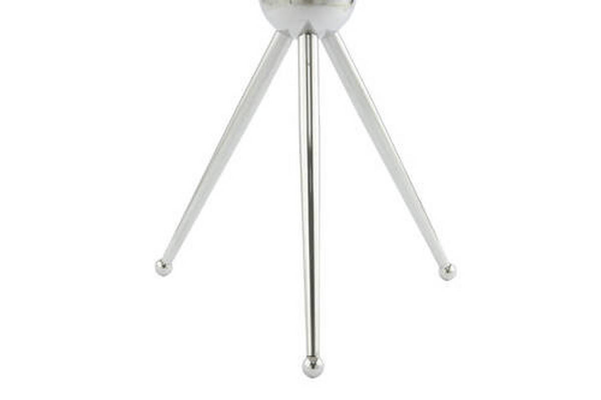 BEISTELLTISCH in Metall, Glas 46/46/52 cm  - Silberfarben, Modern, Glas/Metall (46/46/52cm) - Kayoom