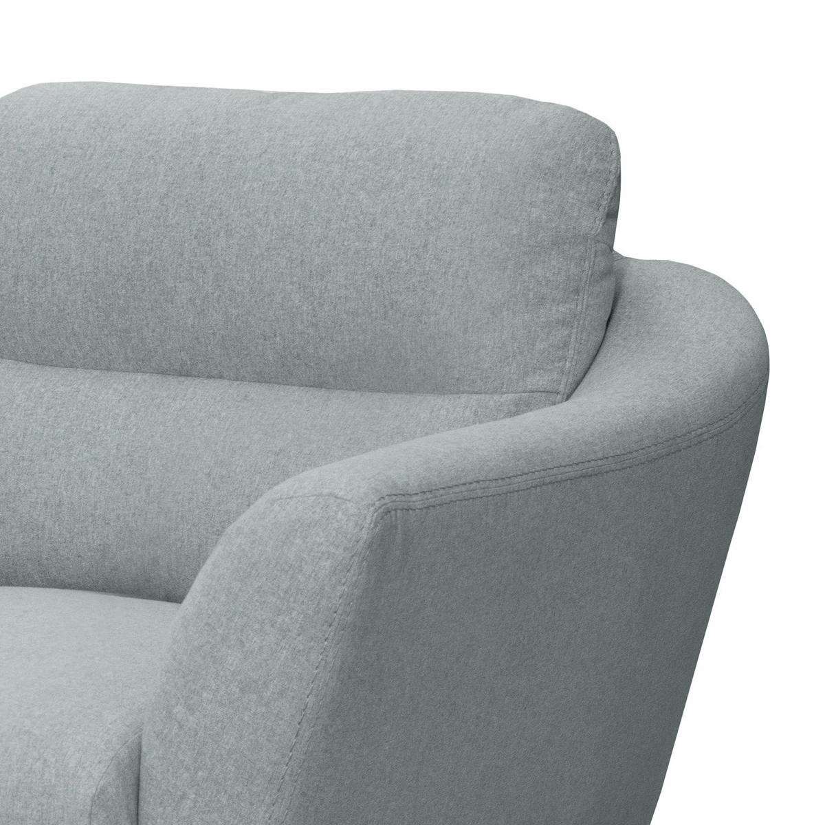 SESSEL in Webstoff Hellblau  - Buchefarben/Hellblau, Design, Holz/Textil (92/87/88cm) - Livetastic