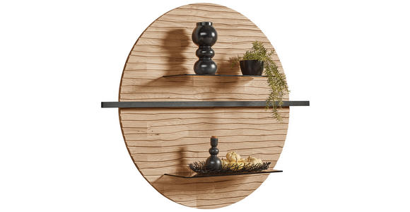 WANDPANEEL Eichefarben  116/96/22 cm  - Eichefarben, Natur, Glas/Holz (116/96/22cm) - Valnatura