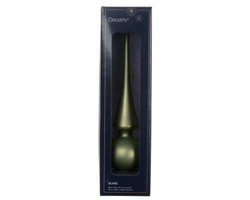 CHRISTBAUMSPITZE  - KONVENTIONELL, Glas (6,00/6,00/26,00cm)