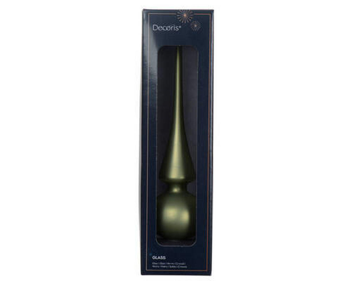 CHRISTBAUMSPITZE  - KONVENTIONELL, Glas (6,00/6,00/26,00cm)
