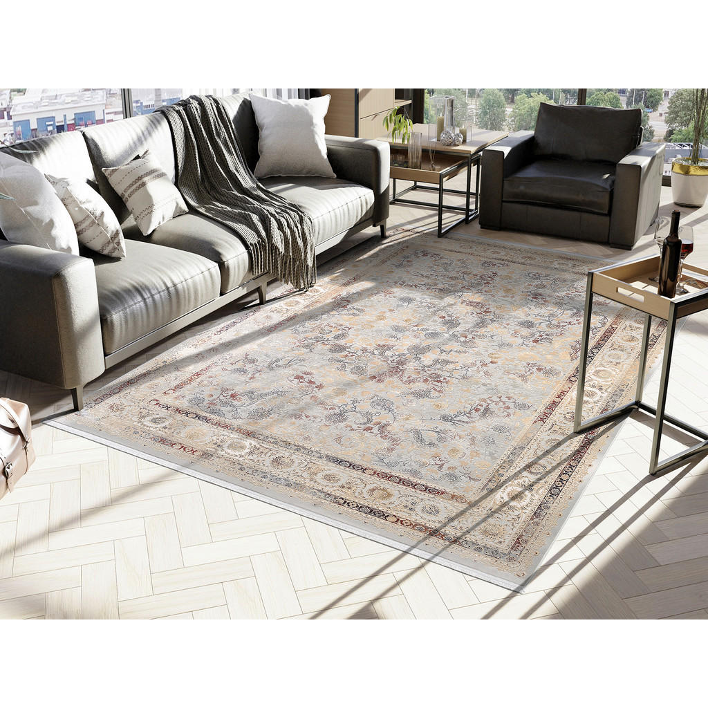 Thumbnail - Dieter Knoll Webteppich Krypton, Grau, Mehrfarbig, Textil, Ornament, rechteckig, 240x300 cm, Oeko-Tex® Standard 100, für...