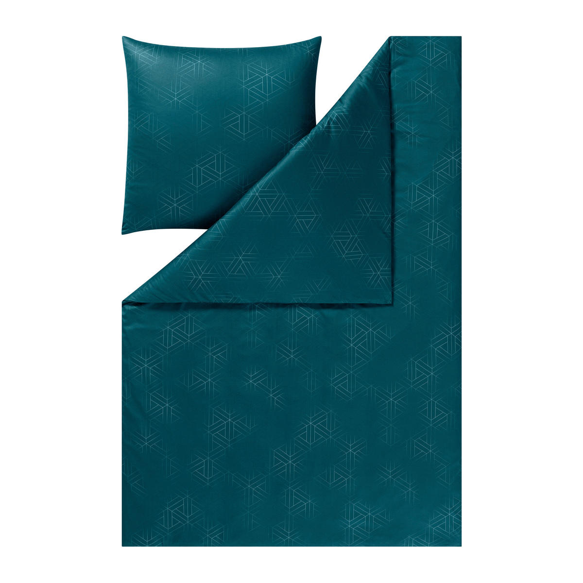 BETTWÄSCHE Atelier Interlock-Jersey 155/200 cm  - Petrol, Design, Textil (155/200cm) - Estella