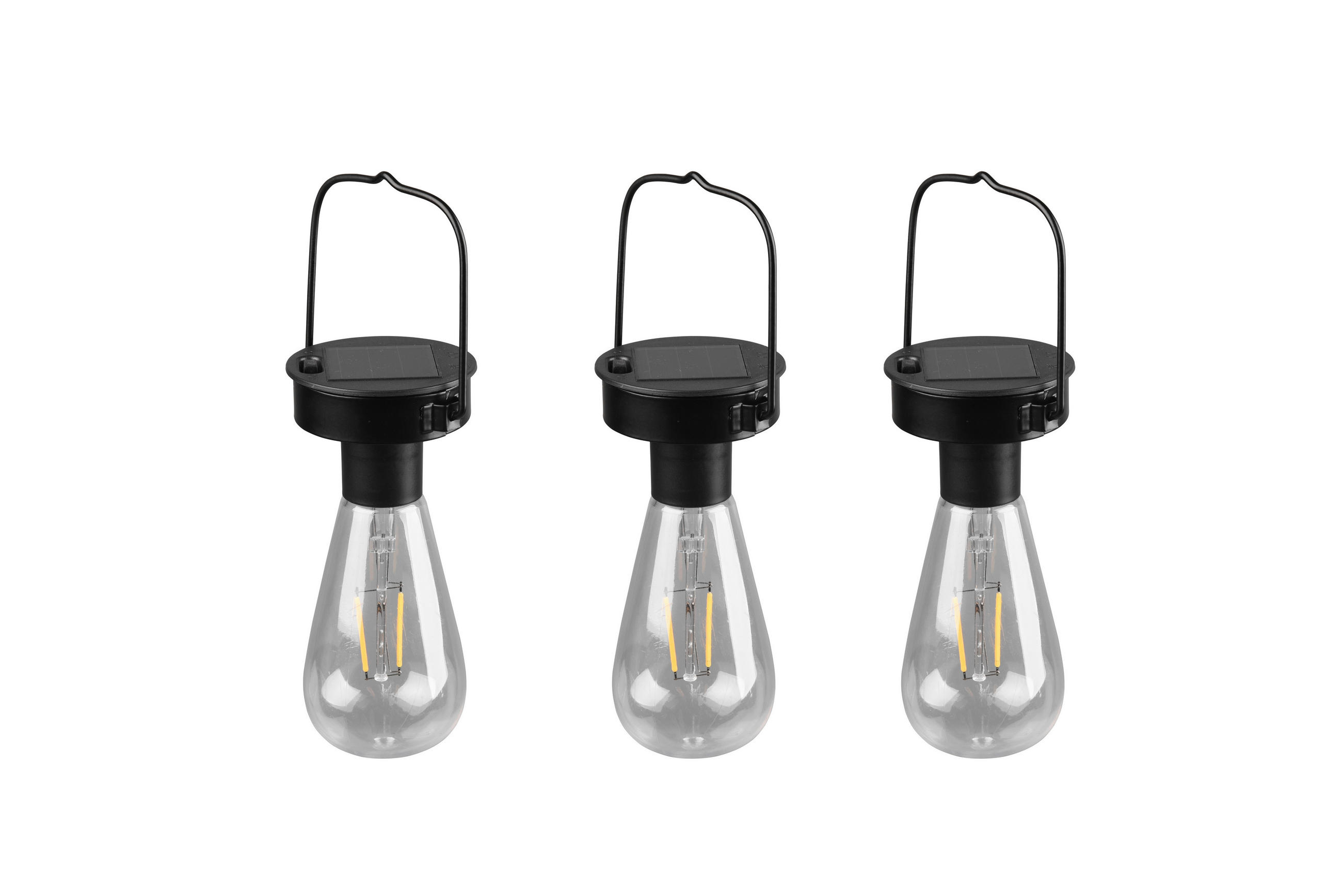 AUßENHÄNGELEUCHTE Campus 7/23,5 cm  - Transparent/Schwarz, Design, Kunststoff/Metall (7/23,5cm)