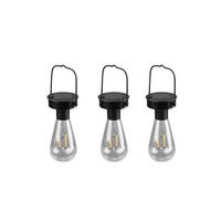 AUßENHÄNGELEUCHTE Campus 7/23,5 cm  - Transparent/Schwarz, Design, Kunststoff/Metall (7/23,5cm)