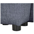 ECKSOFA in Mikrofaser Blau  - Blau/Schwarz, KONVENTIONELL, Kunststoff/Textil (169/295cm) - Carryhome