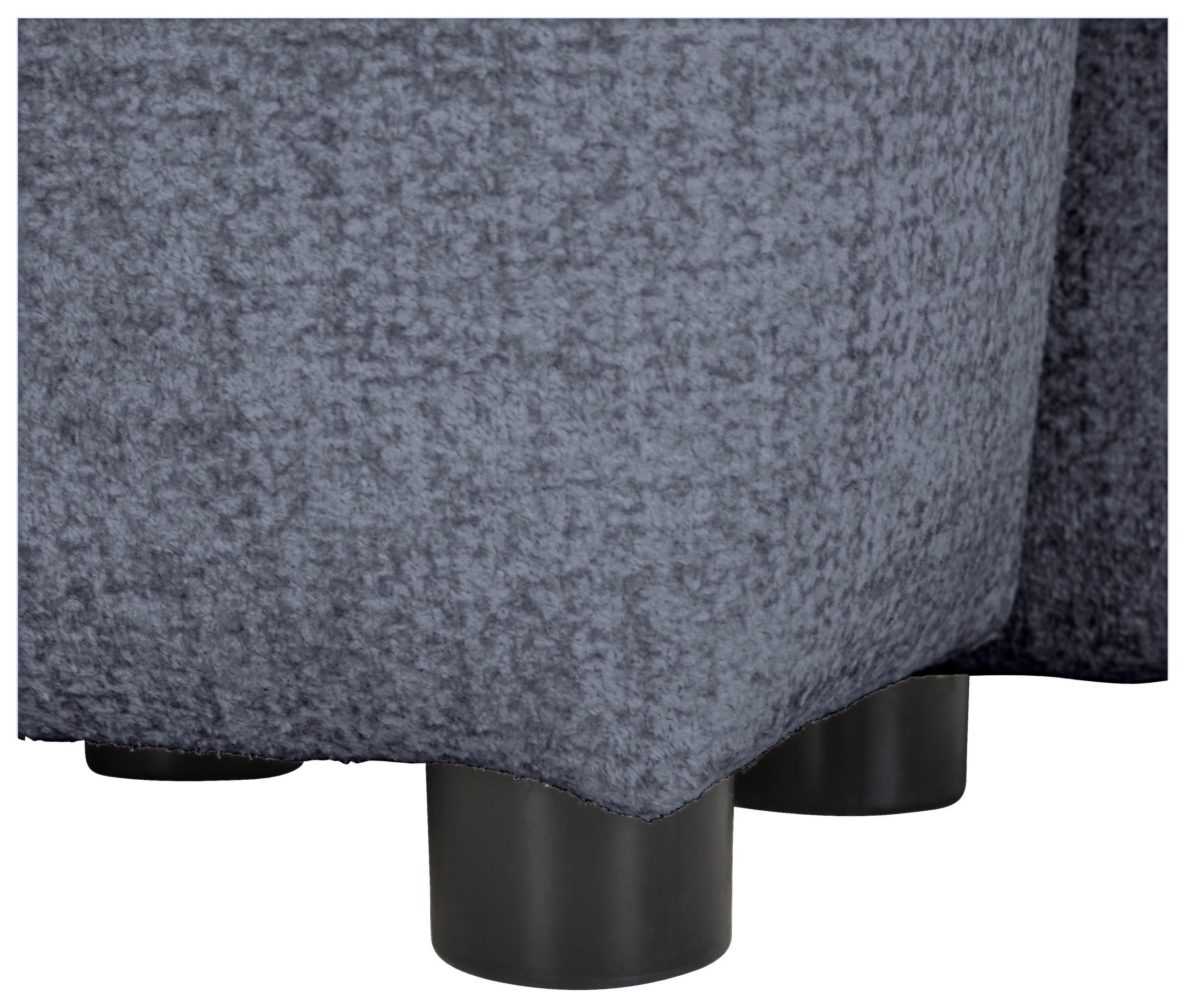 Thumbnail - Carryhome Ecksofa, Blau, Textil, 4-Sitzer, Füllung: Silikon, Ottomane links, L-Form, 295x169 cm, Liegefunktion, seitenve...