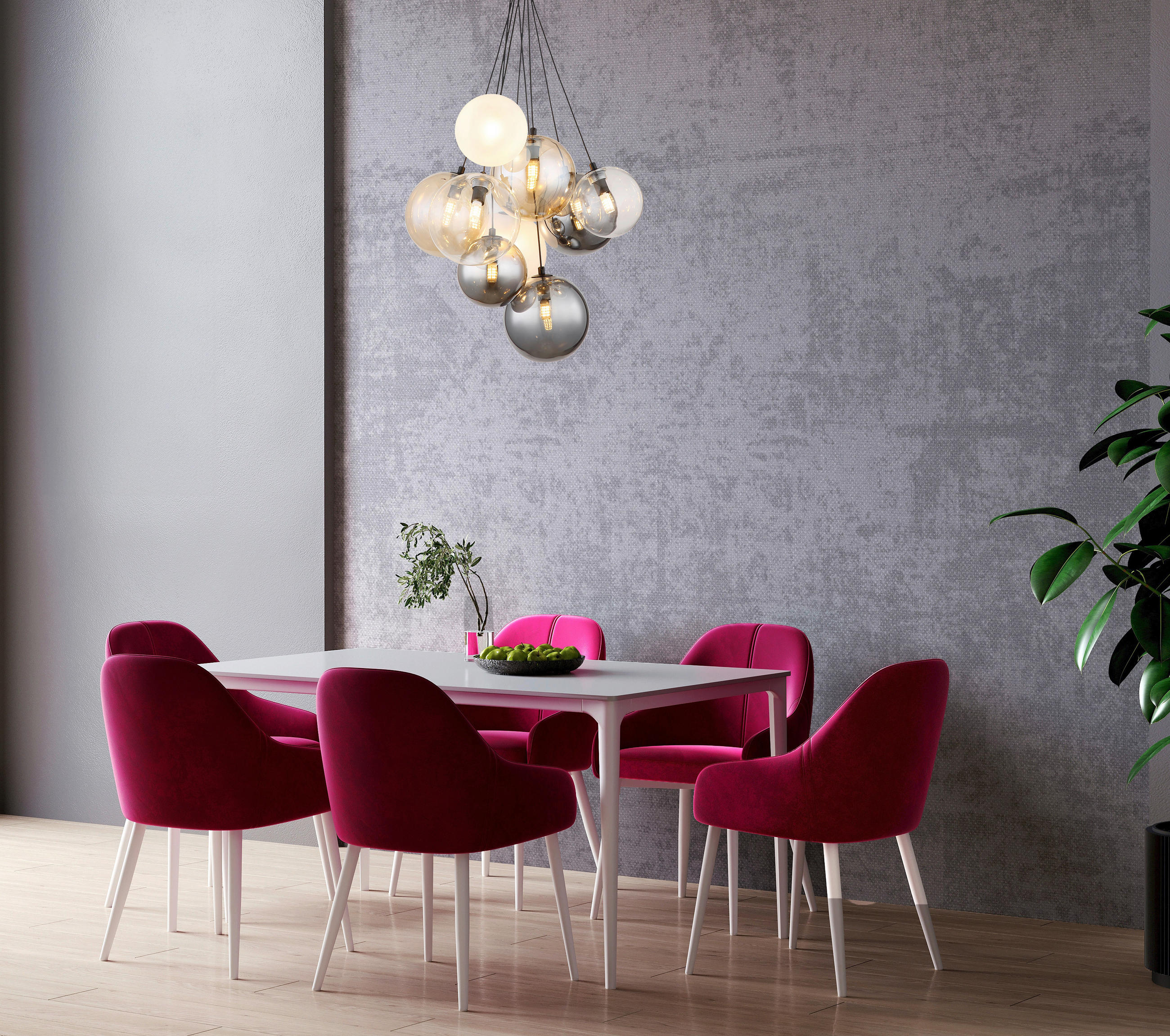 HÄNGELEUCHTE 45/90 cm    - Perlmutt/Schwarz, Design, Glas/Metall (45/90cm) - Globo