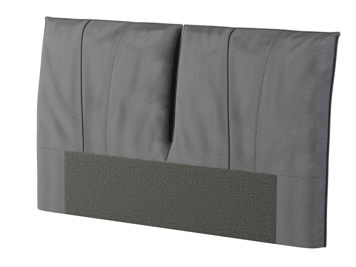 BOXSPRING KREVET 180/200 cm     crna  - crna/boje aluminija, Design, tekstil/metal (180/200cm) - Dieter Knoll
