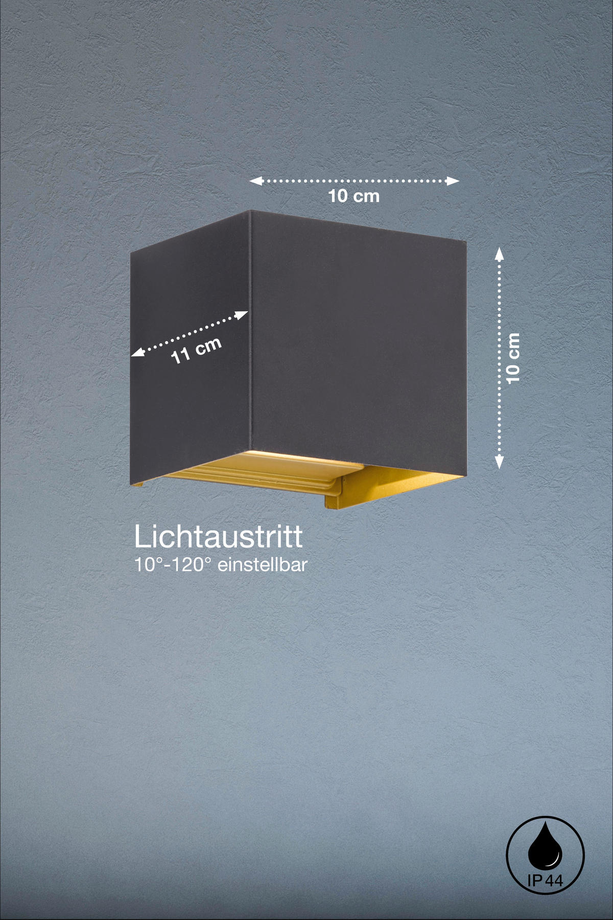 AUSSENWANDLEUCHTE - Design (10/10cm) - Fischer & Honsel