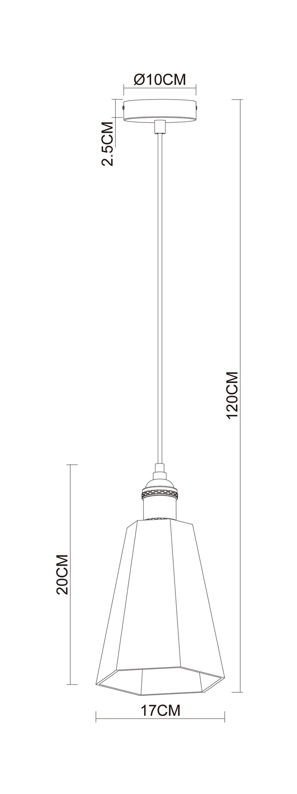 HÄNGELEUCHTE 17/120 cm  - Beige, Design, Stein/Metall (17/120cm) - Collet's Monde