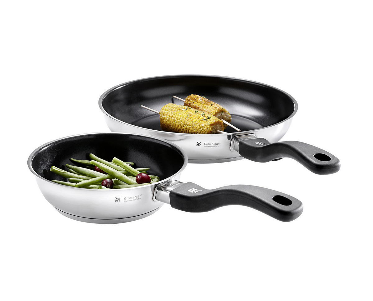 PFANNENSET Devil Edelstahl 2-teilig  - Edelstahlfarben, Basics, Keramik/Metall - WMF