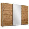SCHWEBETÜRENSCHRANK  in Eichefarben  - Eichefarben/Alufarben, MODERN, Holzwerkstoff/Metall (271/210/62cm) - Rauch Möbel
