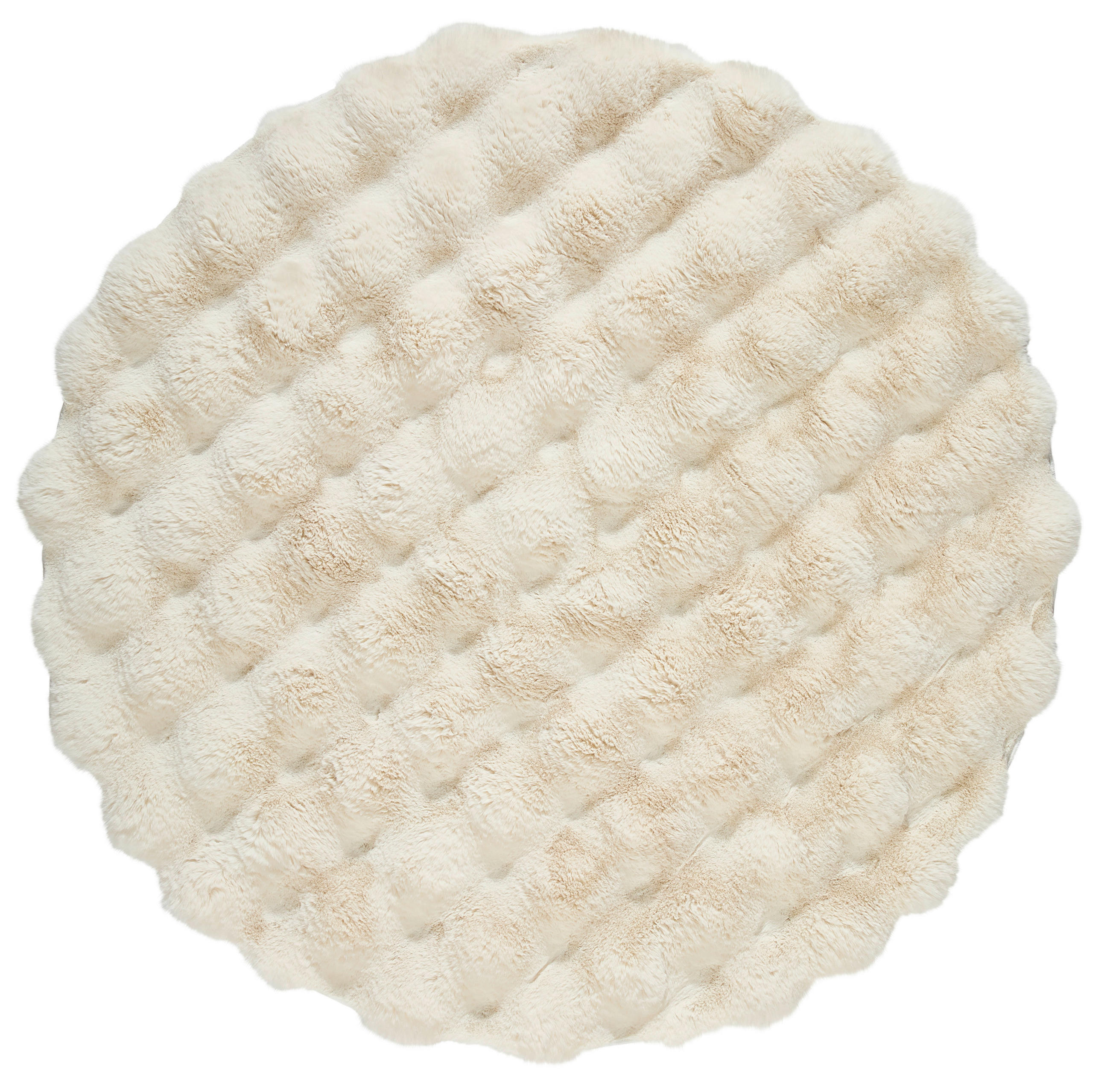 HOCHFLORTEPPICH 160 cm Weiß  - Weiß, Basics, Textil (160cm) - Novel