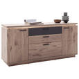 SIDEBOARD Anthrazit, Eiche dunkel  170/81/44 cm  - Eiche dunkel/Anthrazit, KONVENTIONELL, Holzwerkstoff/Metall (170/81/44cm) - Cantus