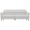 2-SITZER-SOFA in Webstoff Ecru  - Ecru/Eiche Bianco, Design, Holz/Textil (234-262/85-106/98-112cm) - Dieter Knoll