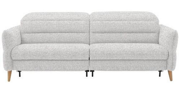 2-SITZER-SOFA in Webstoff Ecru - Ecru/Eiche Bianco, Design, Holz/Textil (234-262/85-106/98-112cm) - Dieter Knoll
