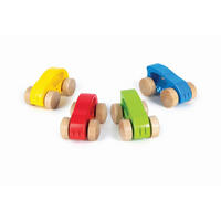 SPIELZEUGAUTO - Blau/Hellrot, Basics, Holz/Metall (10/6,1/5,4cm) - Hape
