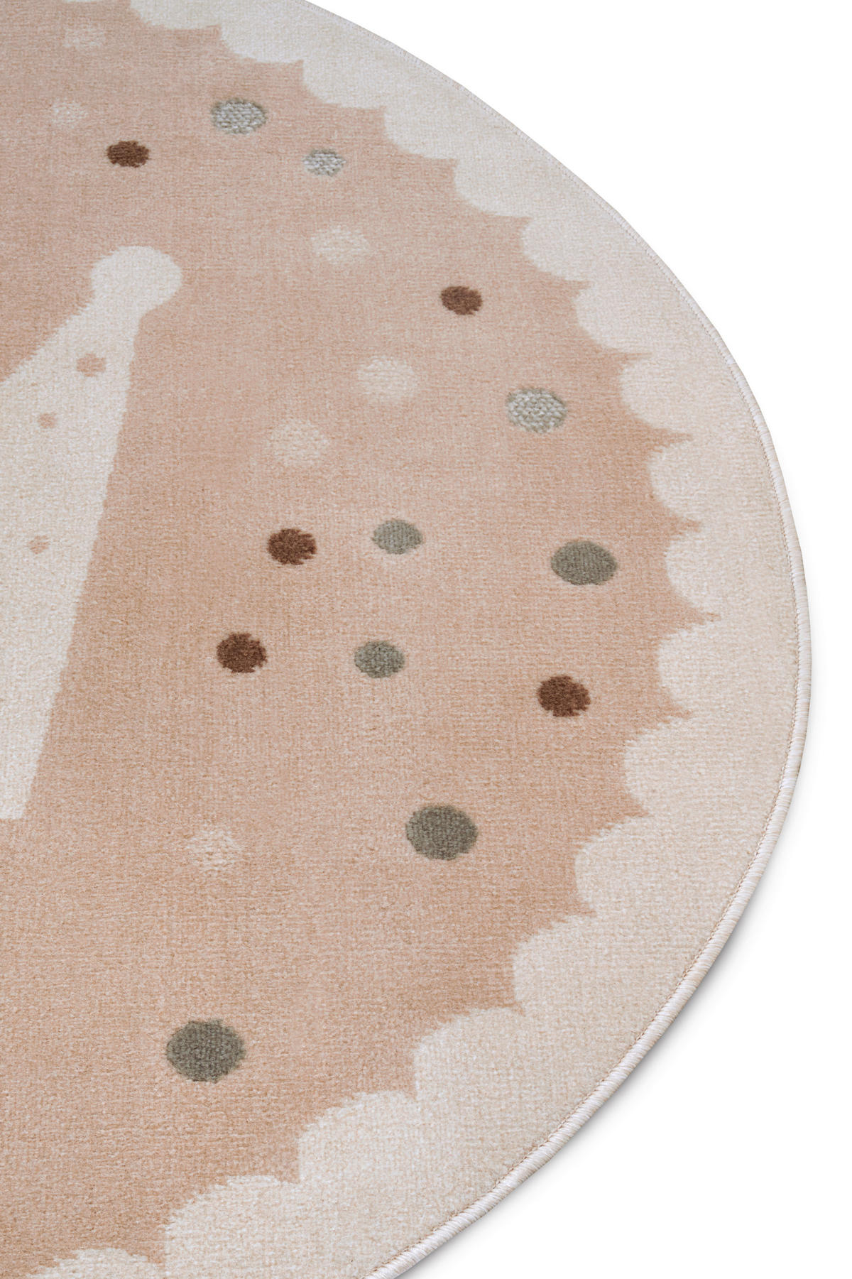 KINDERTEPPICH 100 cm Adventures  - Aprikose/Creme, Design, Kunststoff/Textil (100cm)
