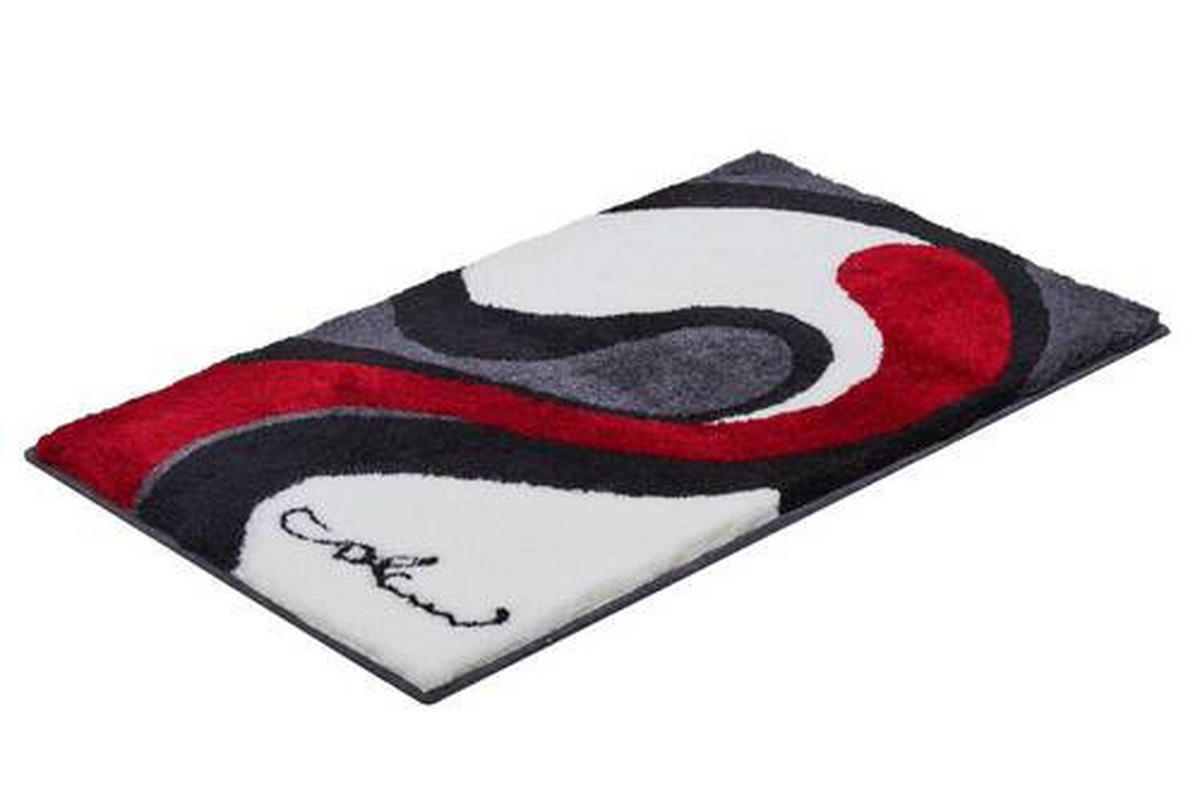 KOBEREC DO KOUPELNY, 70/120 cm - šedá/bílá, Basics, textil/plast (70/120cm) - Grund