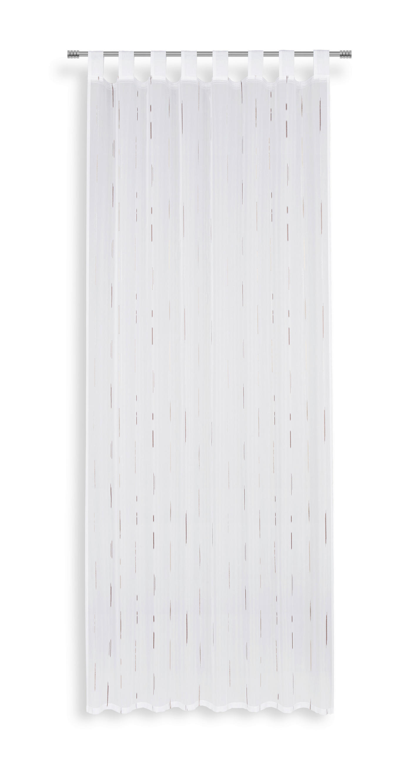 Vorhang Mit Schlaufen Und Band Arzu 140x255 Cm Braun/weiß