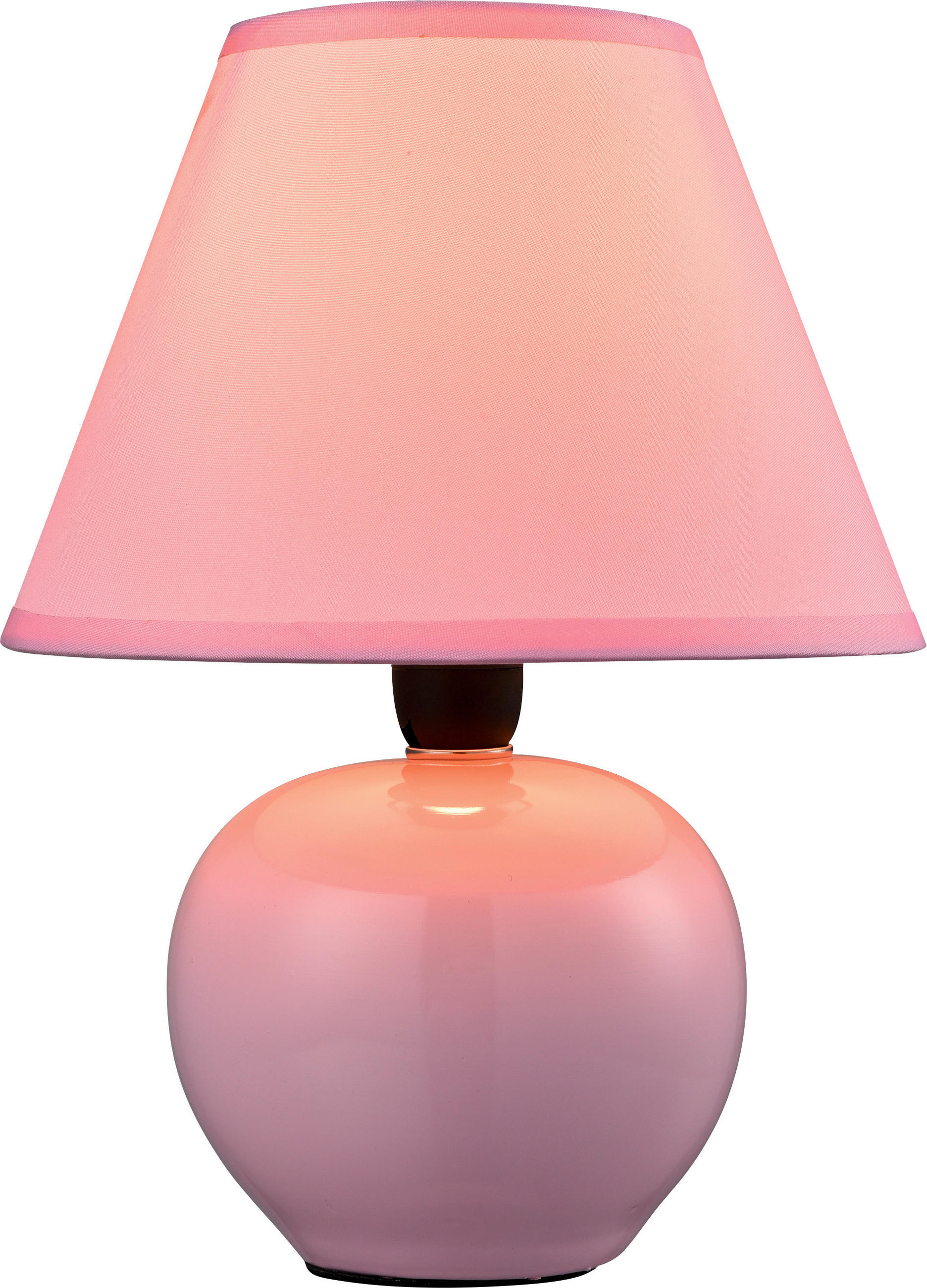 STOLNÍ LAMPA, 18/23 cm  - starorůžová, Konvenční, textil/keramika (18/23cm) - James Wood