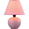 STOLNÍ LAMPA, 18/23 cm  - starorůžová, Konvenční, textil/keramika (18/23cm) - James Wood