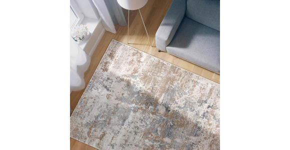 WEBTEPPICH 133/190 cm Antea Grau, Beige  - Beige/Grau, Design, Textil (133/190cm) - Novel