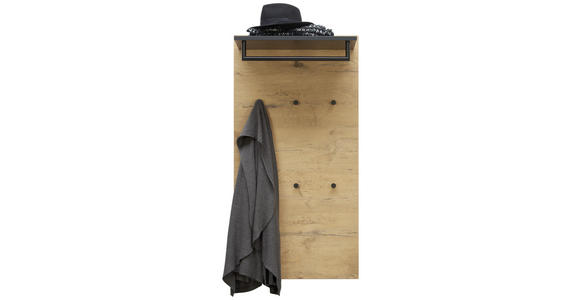 GARDEROBENPANEEL in 59/115/30 cm - Eichefarben/Anthrazit, Design, Holzwerkstoff (59/115/30cm) - Moderano