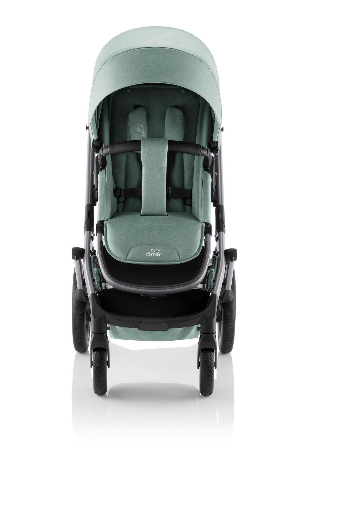 KINDERWAGEN Smile 5Z  - Hellgrau/Grün, Basics, Textil/Metall (57/112/97,7cm) - Britax Römer