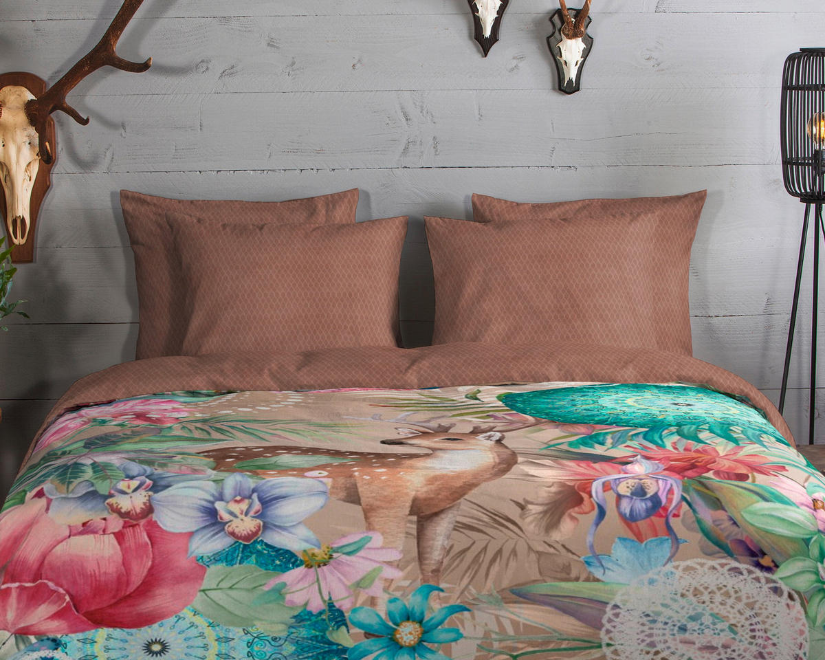 BETTWÄSCHE HIP Biber 140/200 cm  - Multicolor, LIFESTYLE, Textil (140/200cm)