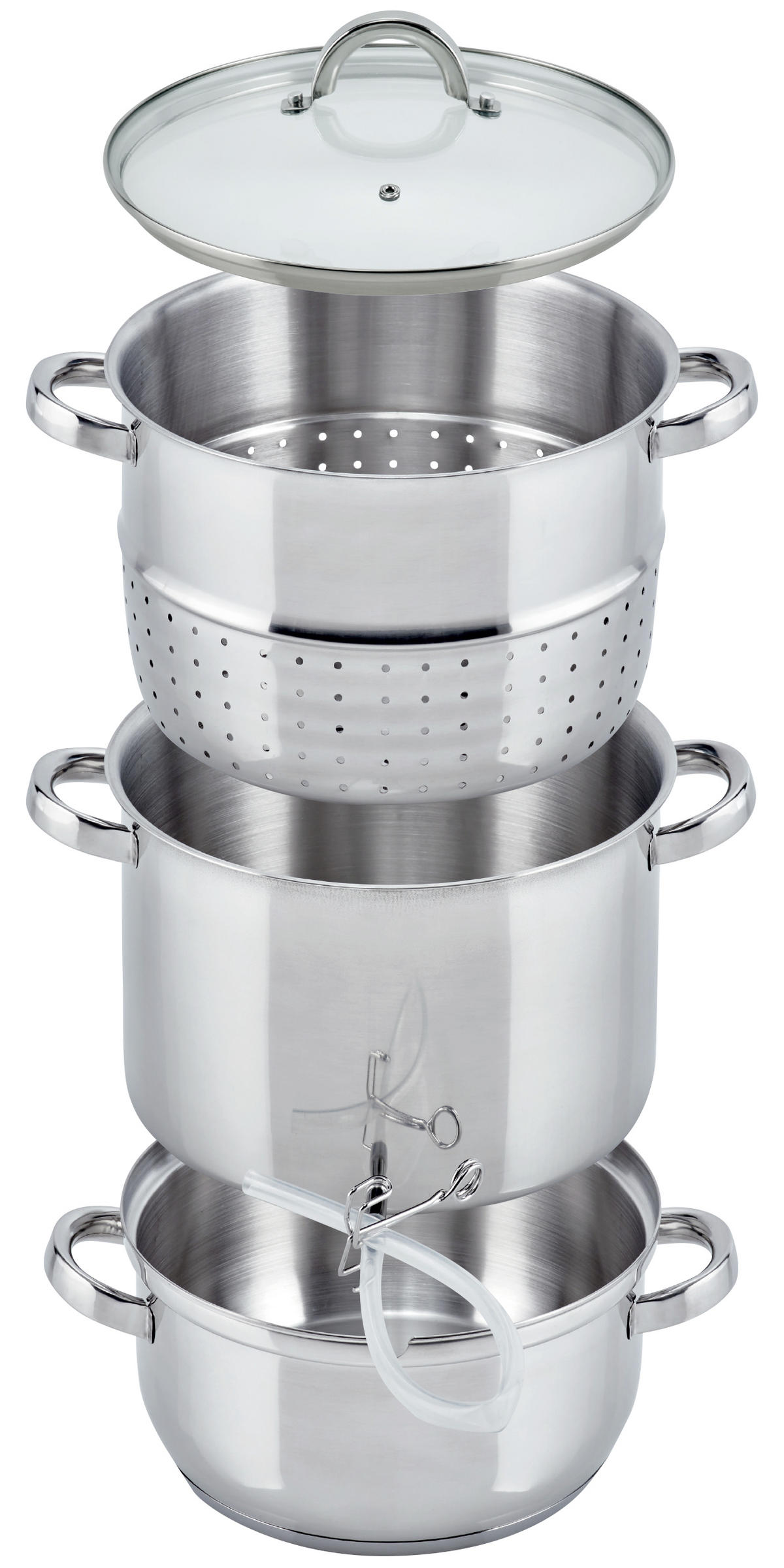 DAMPFENTSAFTER  - Silberfarben, Basics, Glas/Metall (26cm) - ELO