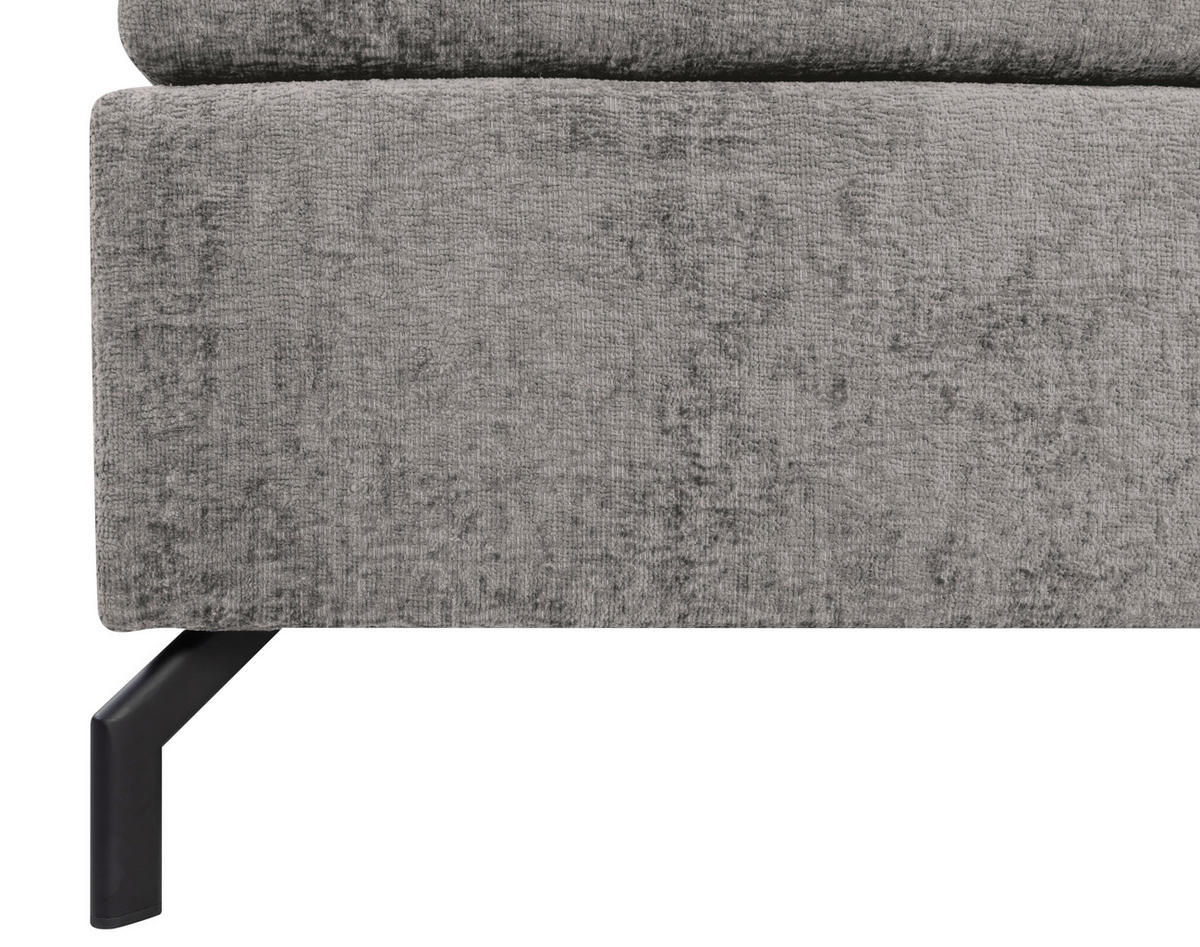 BOXSPRINGBETT 140/200 cm  in Grau  - Schwarz/Grau, Design, Textil/Metall (140/200cm) - Esposa