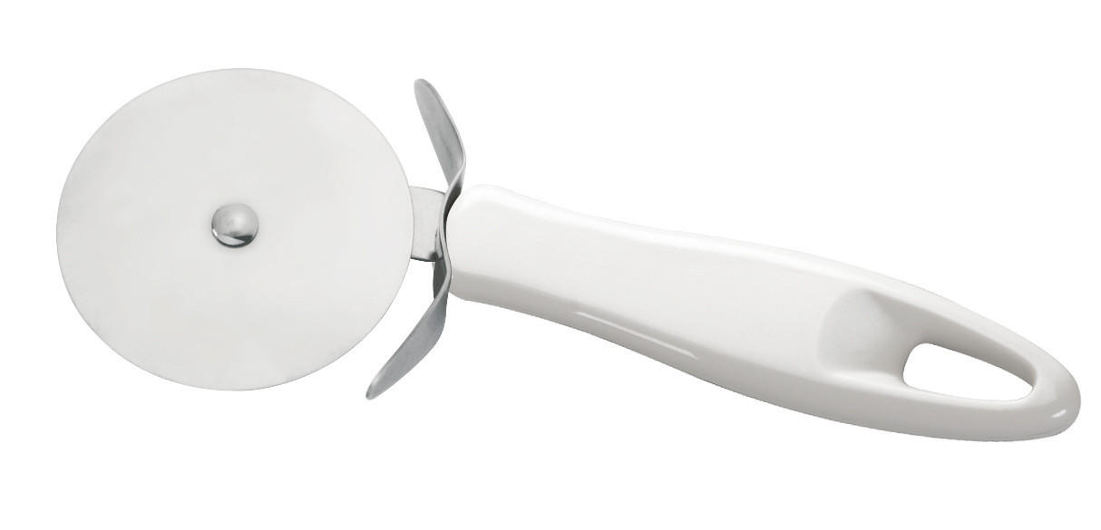 KRÁJEČ NA PIZZU  - bílá, Basics, kov (21/5,5/2,7cm)
