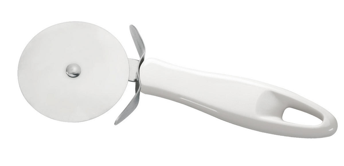 KRÁJEČ NA PIZZU  - bílá, Basics, kov (21/5,5/2,7cm)